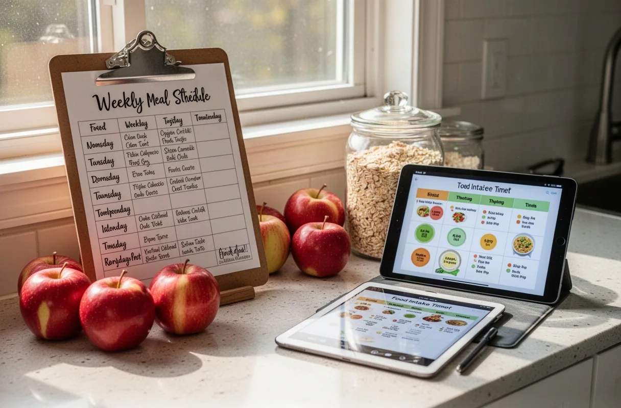 Weekly Meal Planning and Intake Scheduling